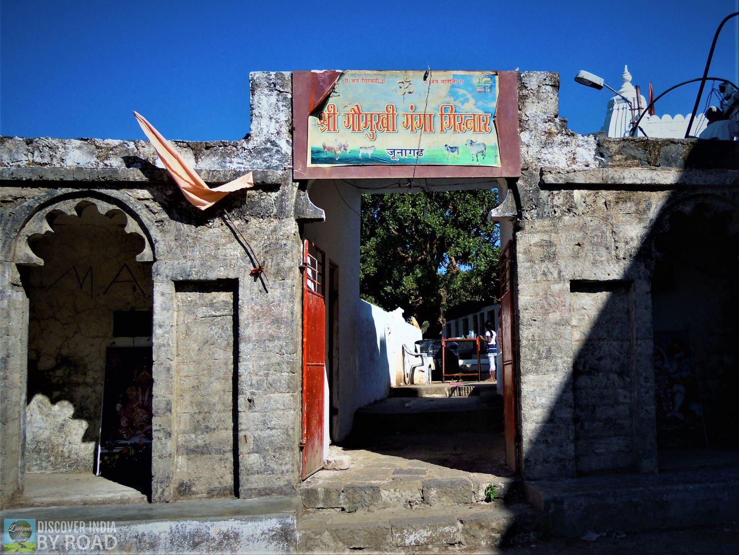 Goumukhi Ganga sign board during trek to girnar
