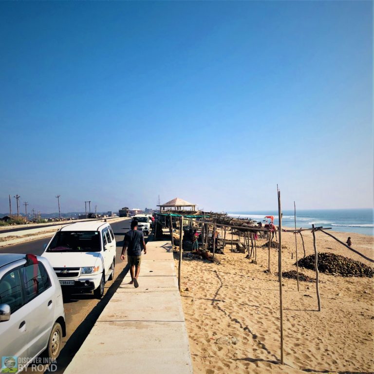 Madhavpura Beach Coastal road