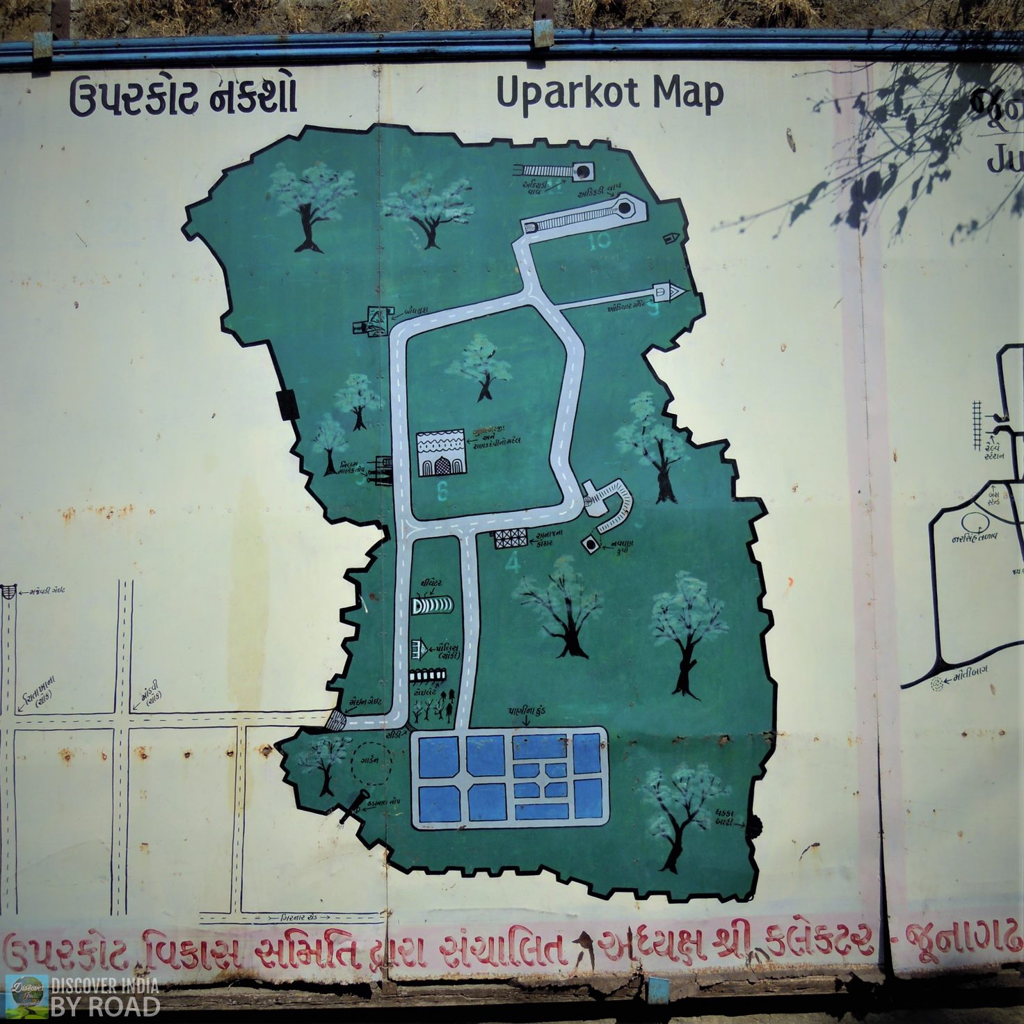 Uperkot fort Map for tourists