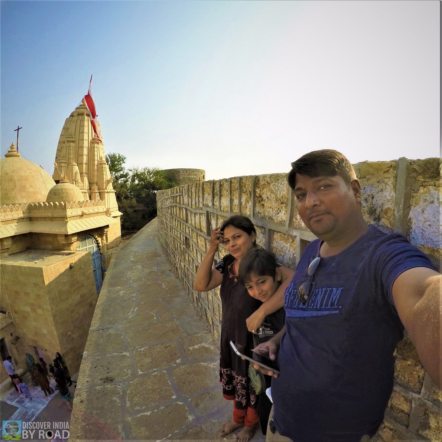 Family photo on wall of Narayan Sarovar