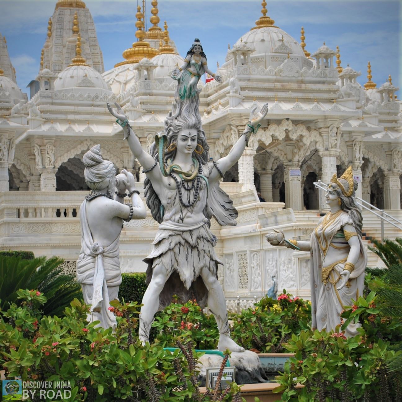 Ganga Avtaran statue at Shree Swaminarayan Temple Bhuj