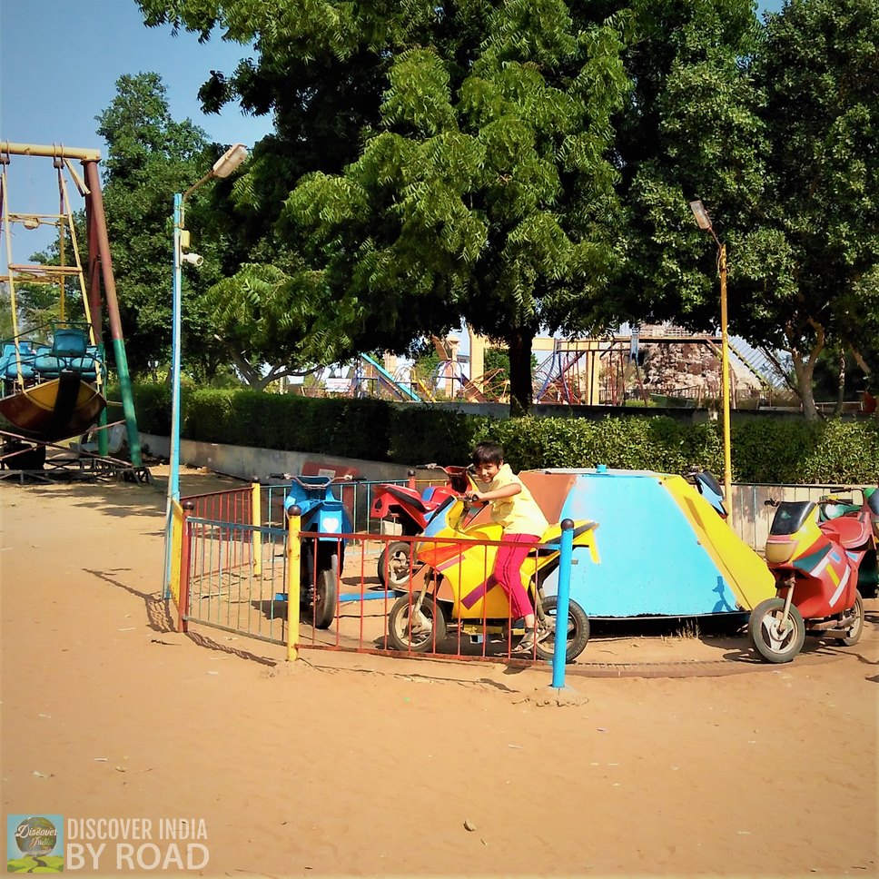 Kids in Bike Ride at hill garden bhuj