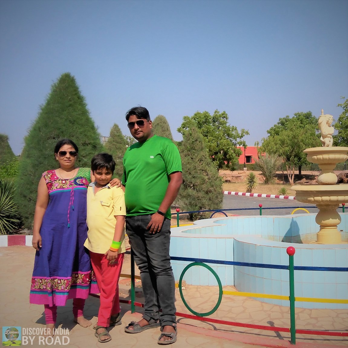 Our family Photo at hill garden bhuj