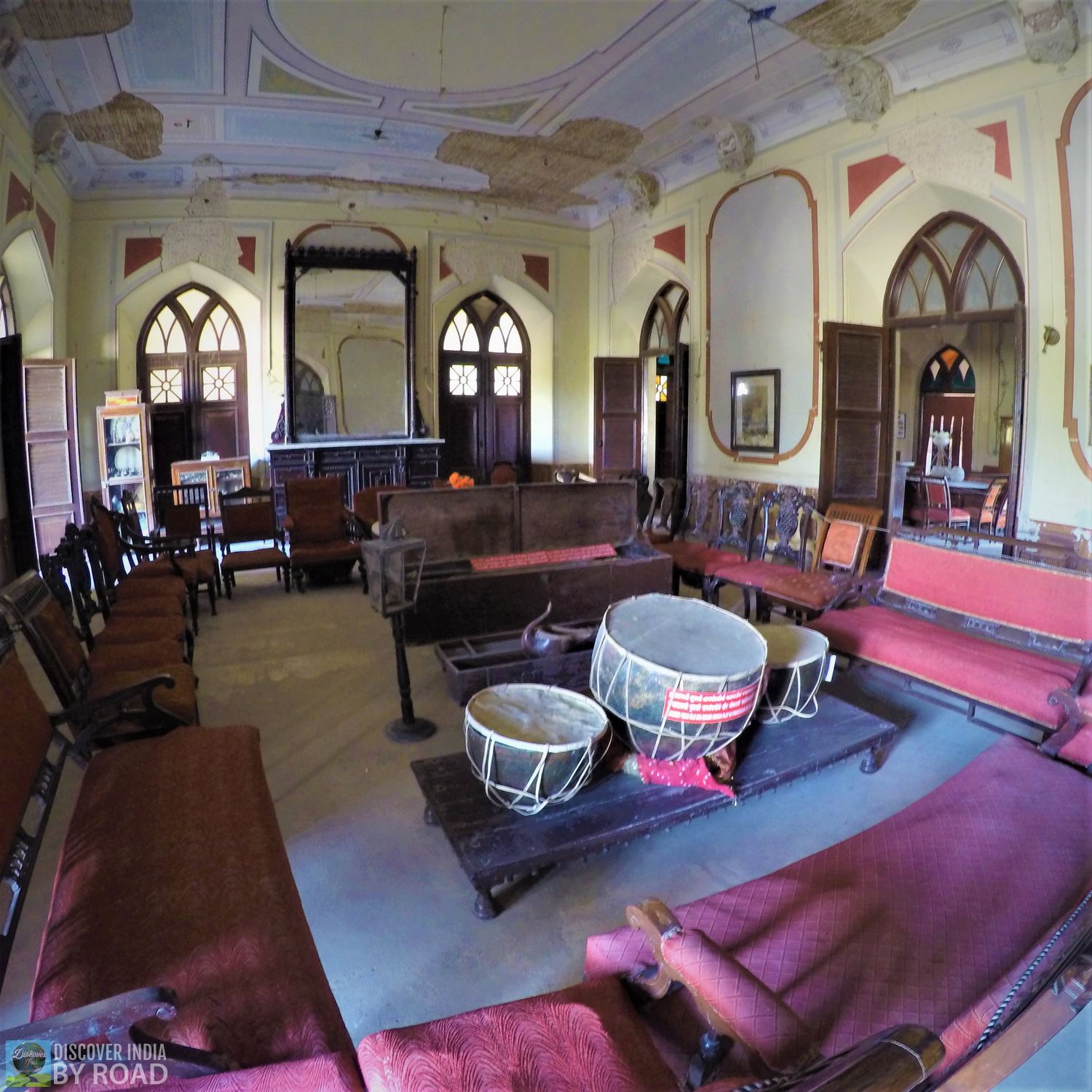 Living room of Prag Mahal Palace