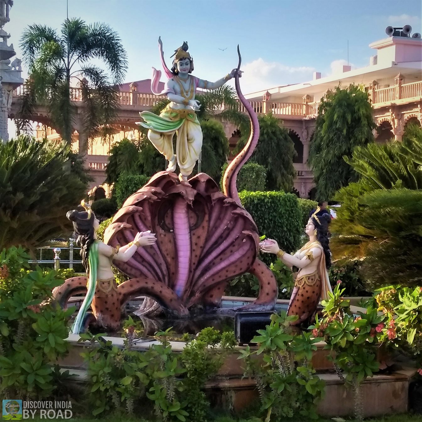 Kaliya Mardan statue at Shree Swaminarayan Temple Bhuj