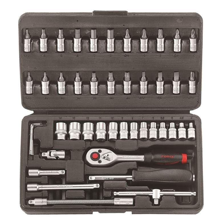 Box of 46 pcs socket set for bike