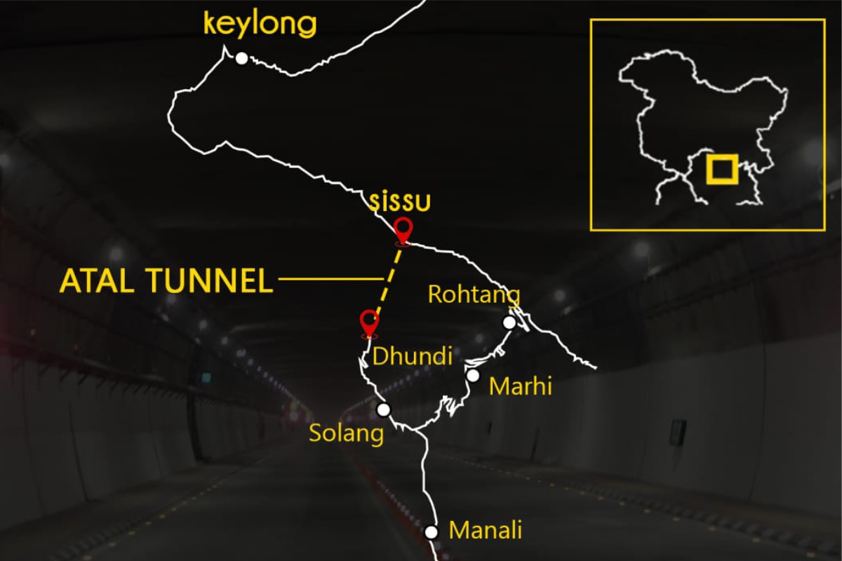 Atal Tunnel Map