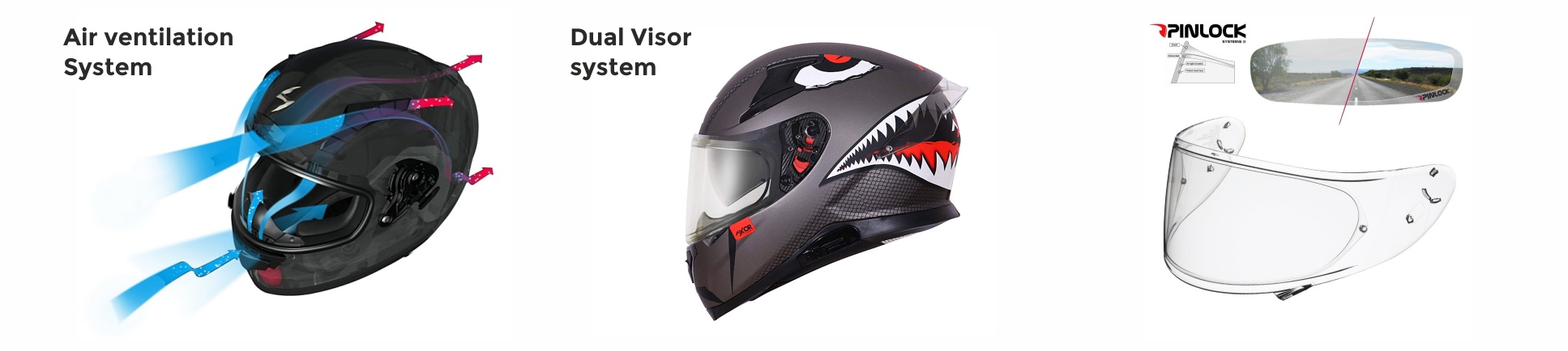 Helmet visual Features