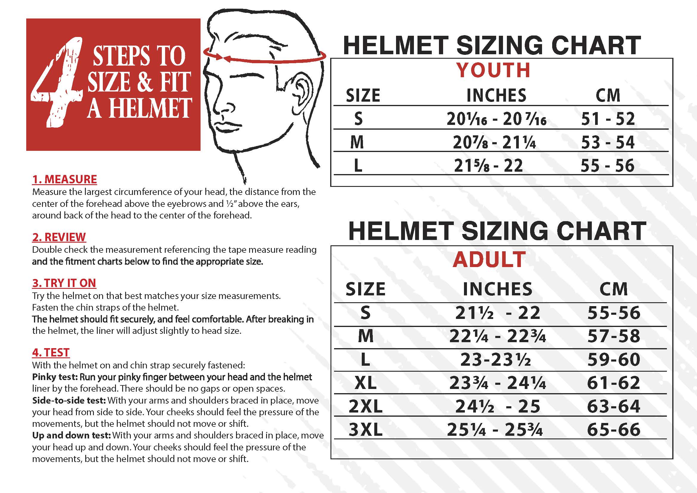 Helmet Size Guide