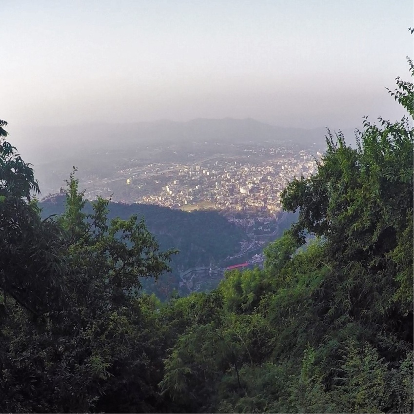 Aerial view of Katra from Viewpoint