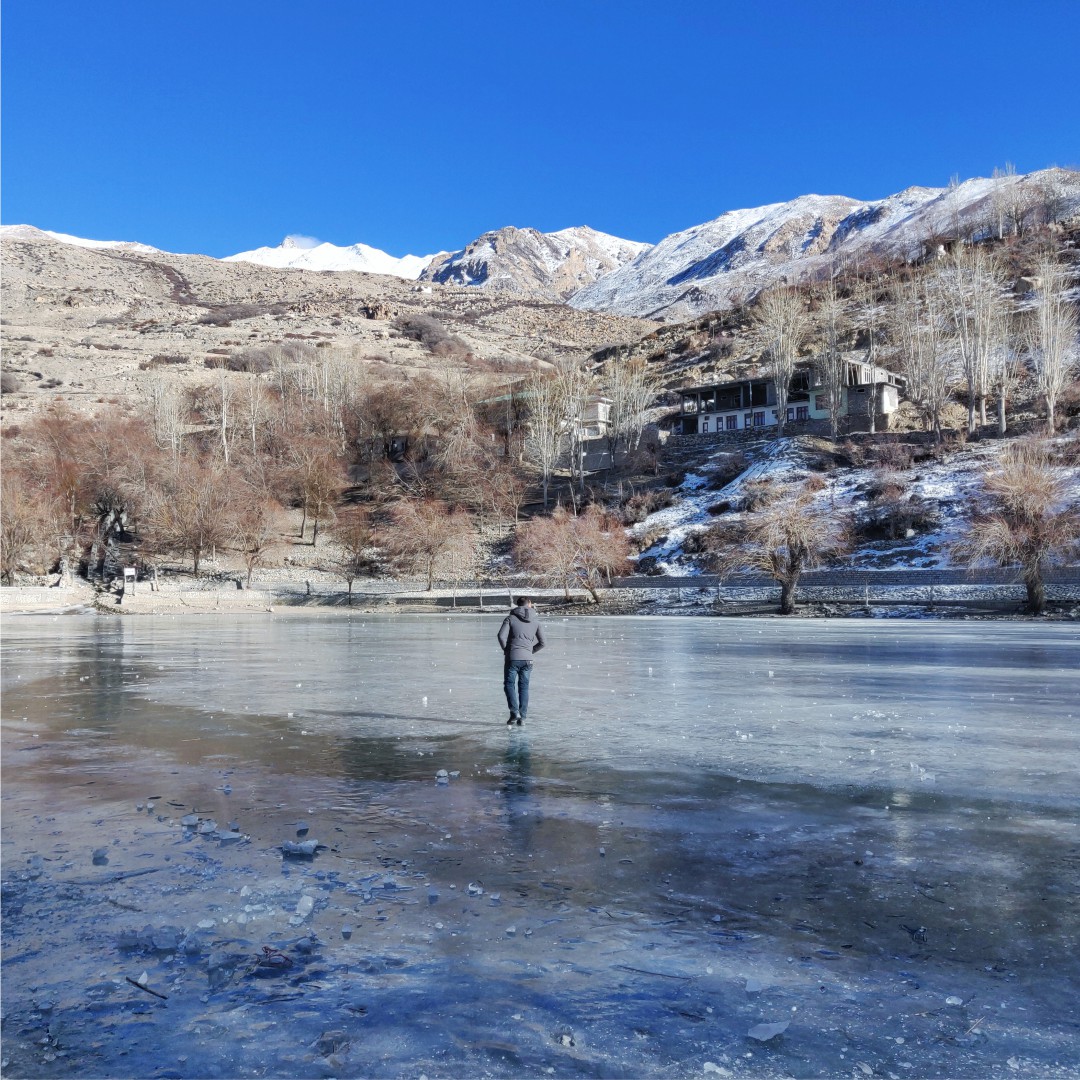 Frozen Nako Lake