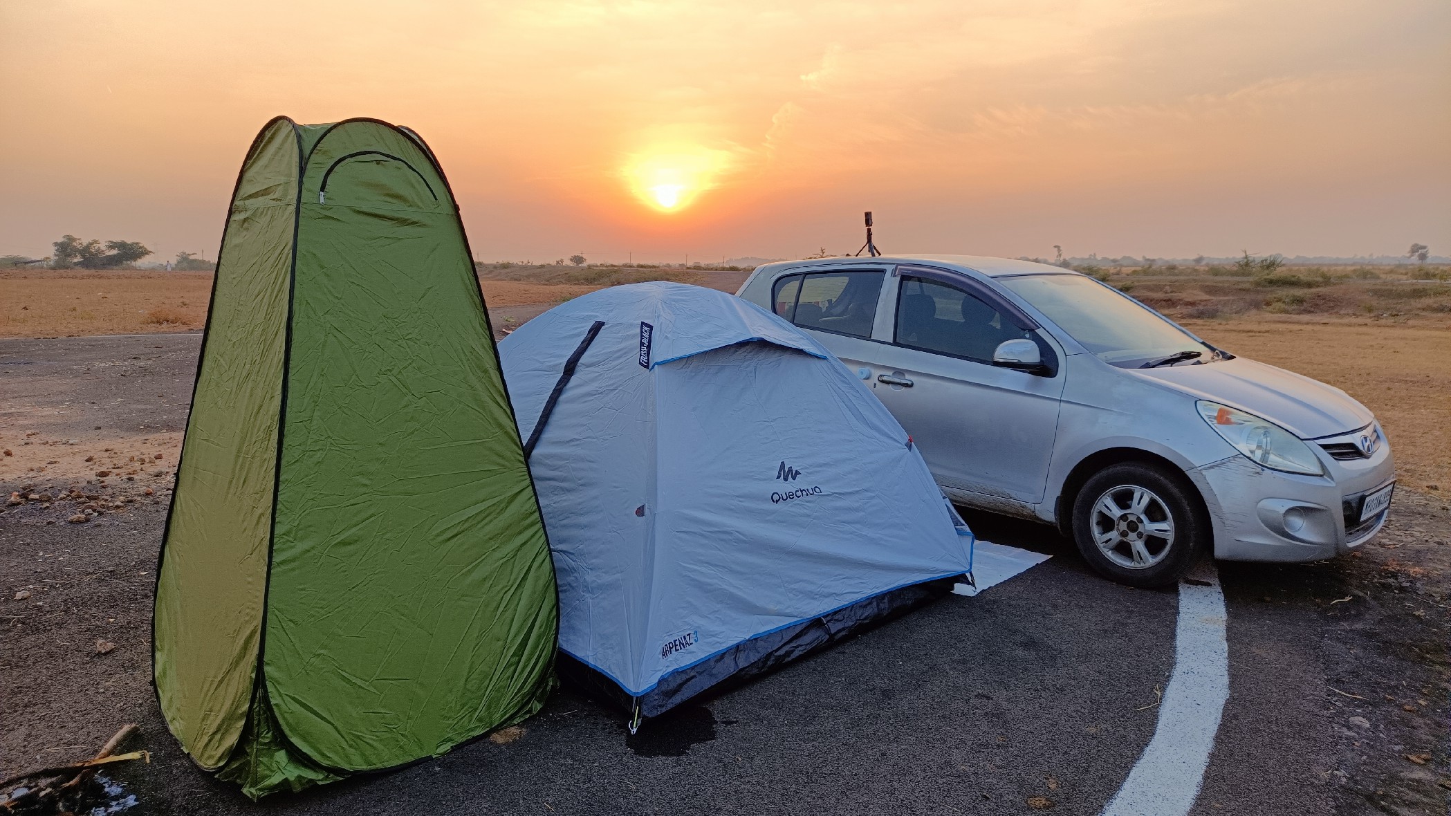 Our first morning at Campsite